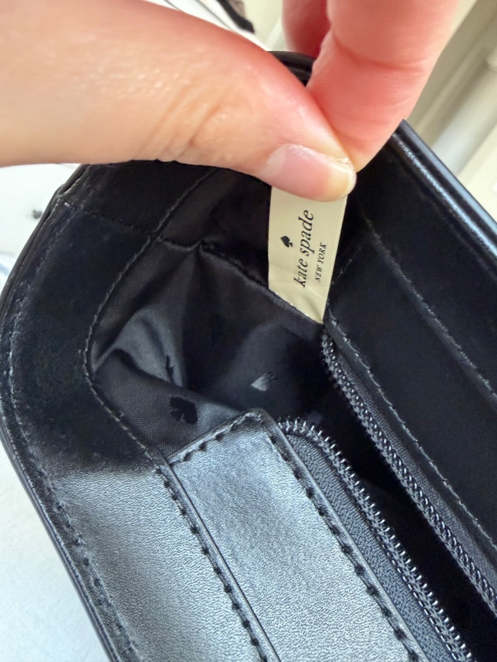 Kate Spade Felicity Street Karla Black Flower Dangle Tote - Picture 8 of 10